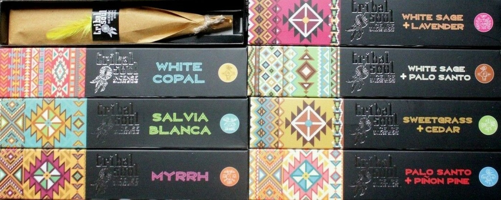 Bâtons d'Encens Tribal Soul - Sauge Blanche + Palo Santo