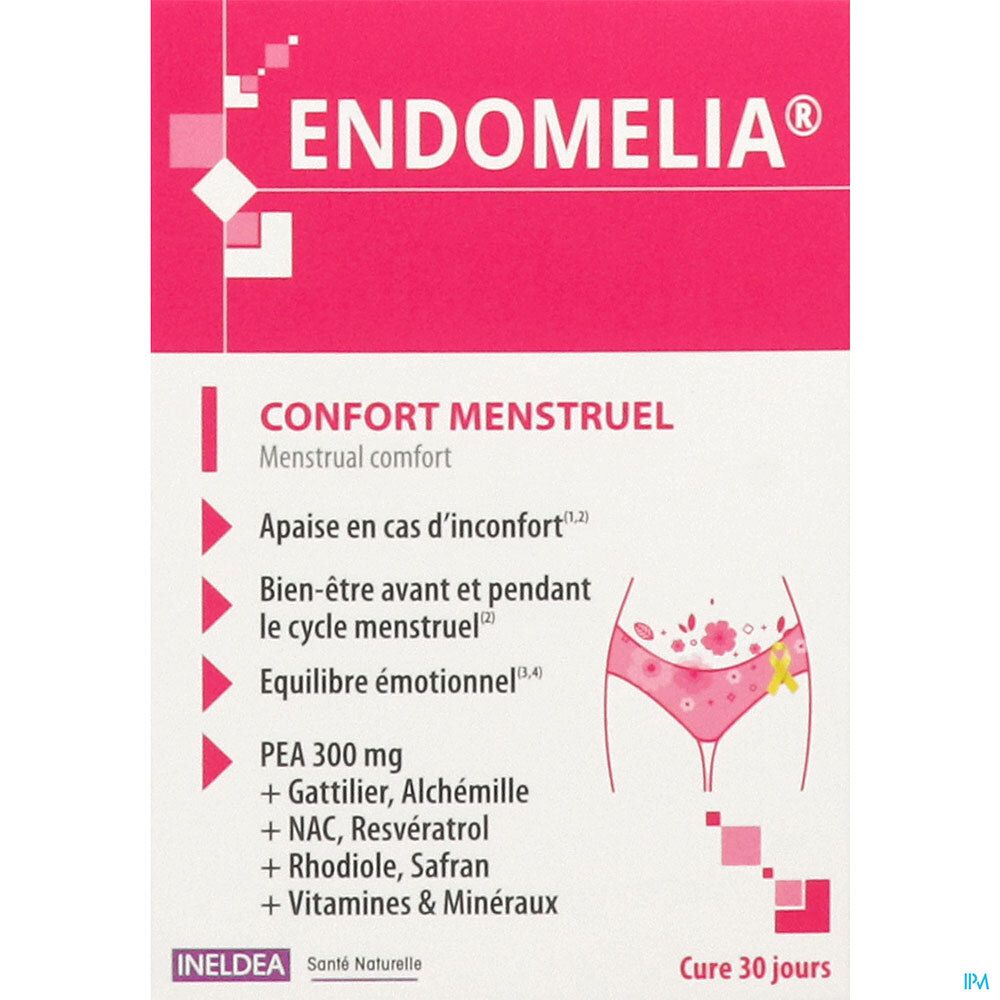 ENDOMELIA Confort menstruel 60 gélules