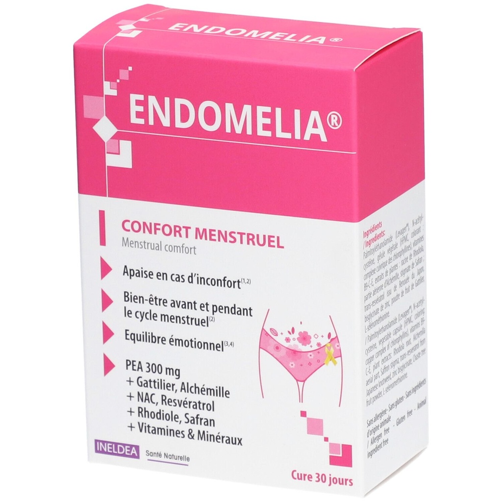 ENDOMELIA Confort menstruel 60 gélules