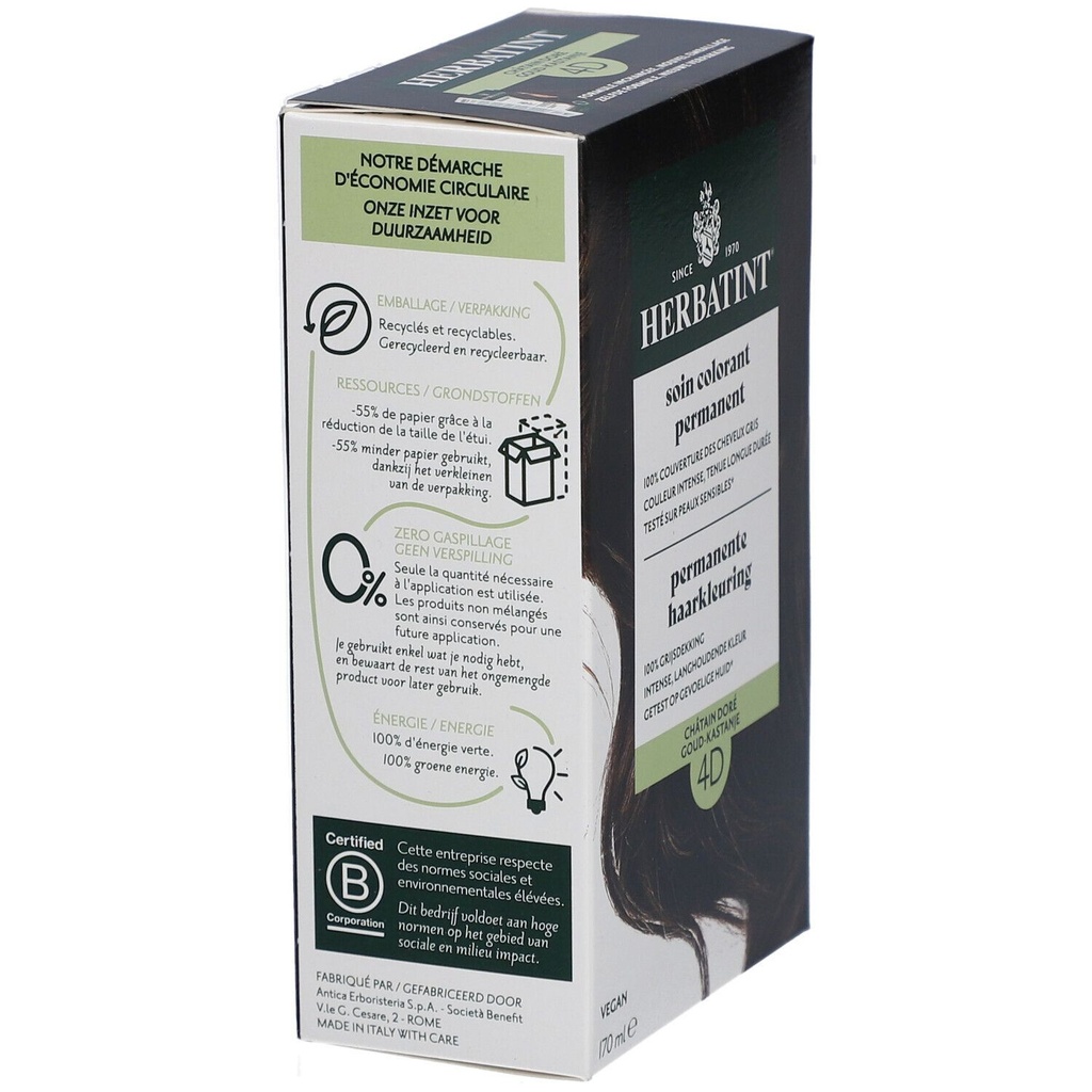 Herbatint 4D Châtain doré