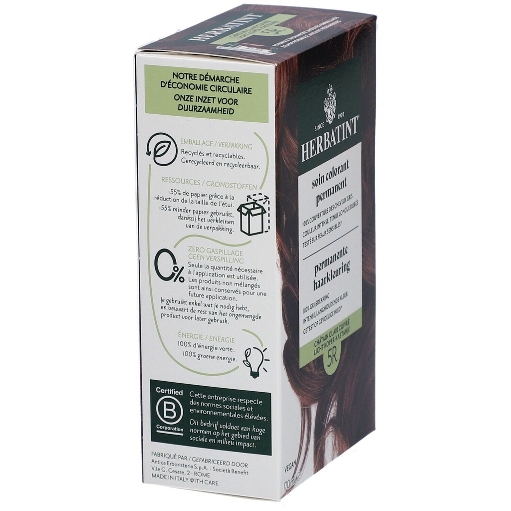 Herbatint 5R Châtain clair cuivré