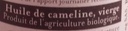 Huile de cameline france bio 25cl