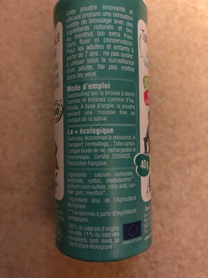 Anaé dentifrice en poudre menthe 40g