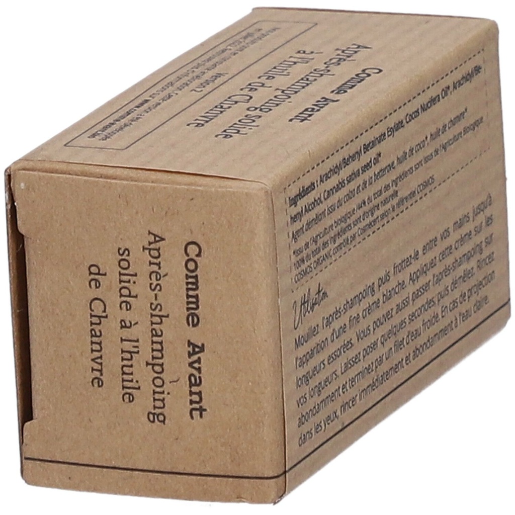Après shampoing solide à l'huile de chanvre - 45 g - Comme Avant