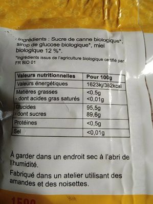 AAG bonbons au miel - sève de pin 150g