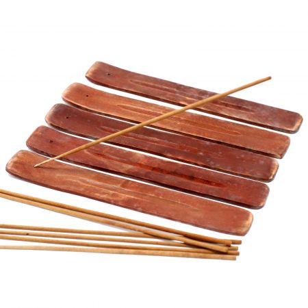 Porte encens bois  de manguier pour bâton
