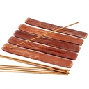 Porte encens bois  de manguier pour bâton