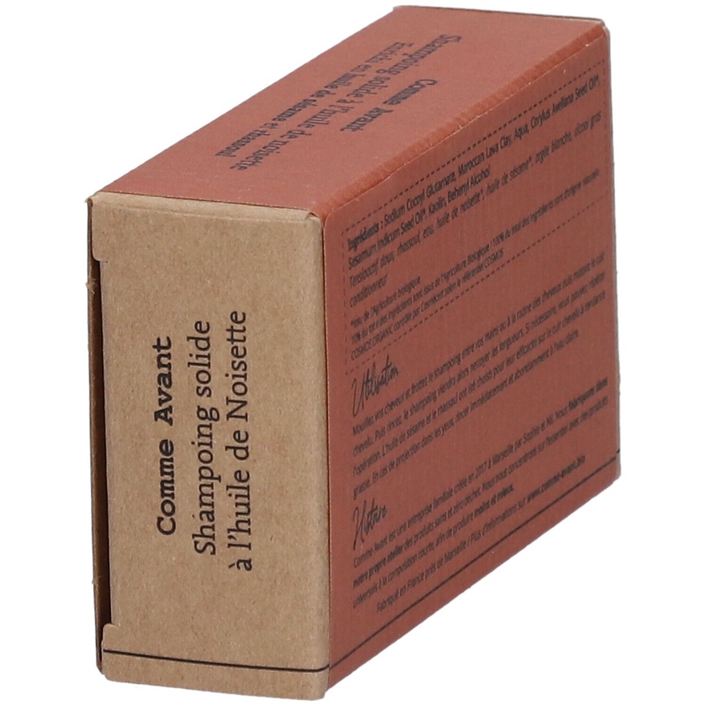Shampoing solide à l'huile de  sésame (cheveux gras) - 70 g - Comme Avant