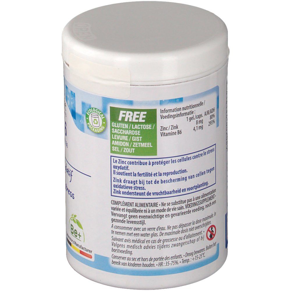 Zn B6 60 Gél. zinc et vit b6
