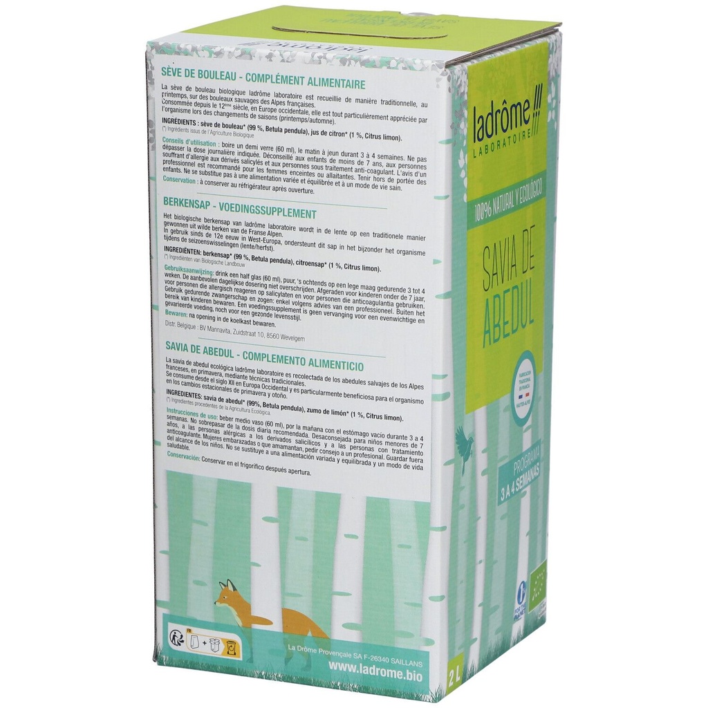 Ladrôme Sève De Bouleau