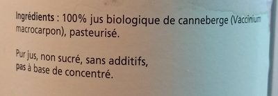 Pajottenlander Jus de canneberges bio 0,75L