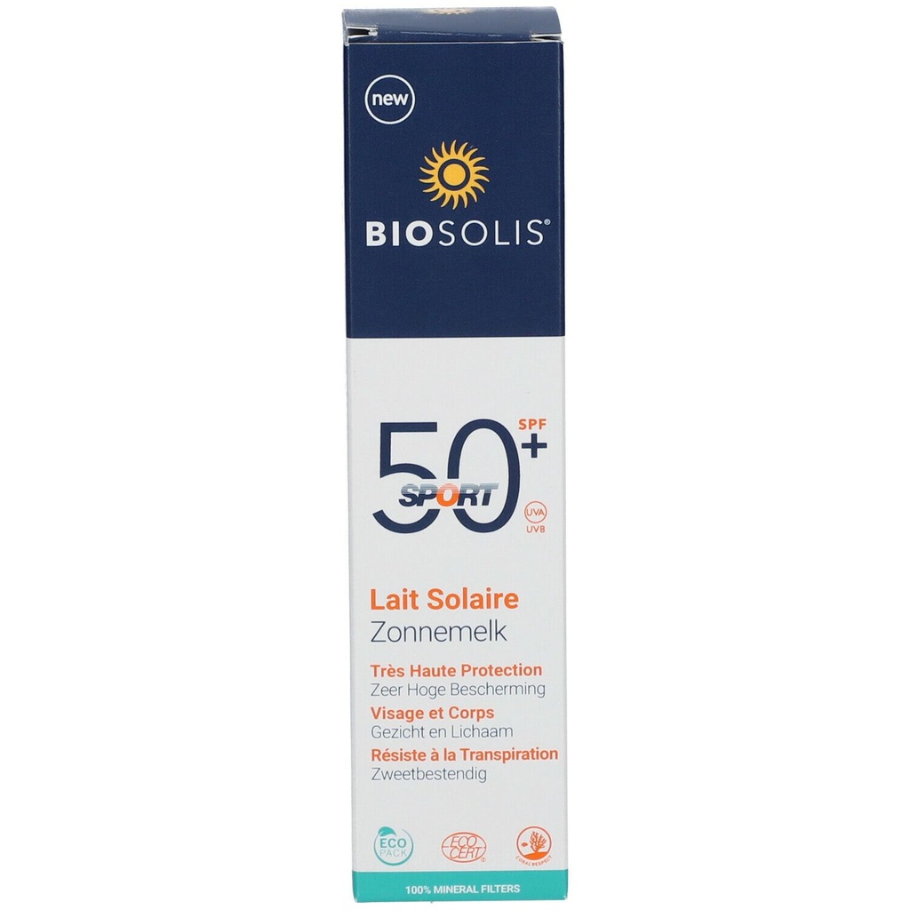 Biosolis Sport Sun Milk SPF 50+ 50 Ml