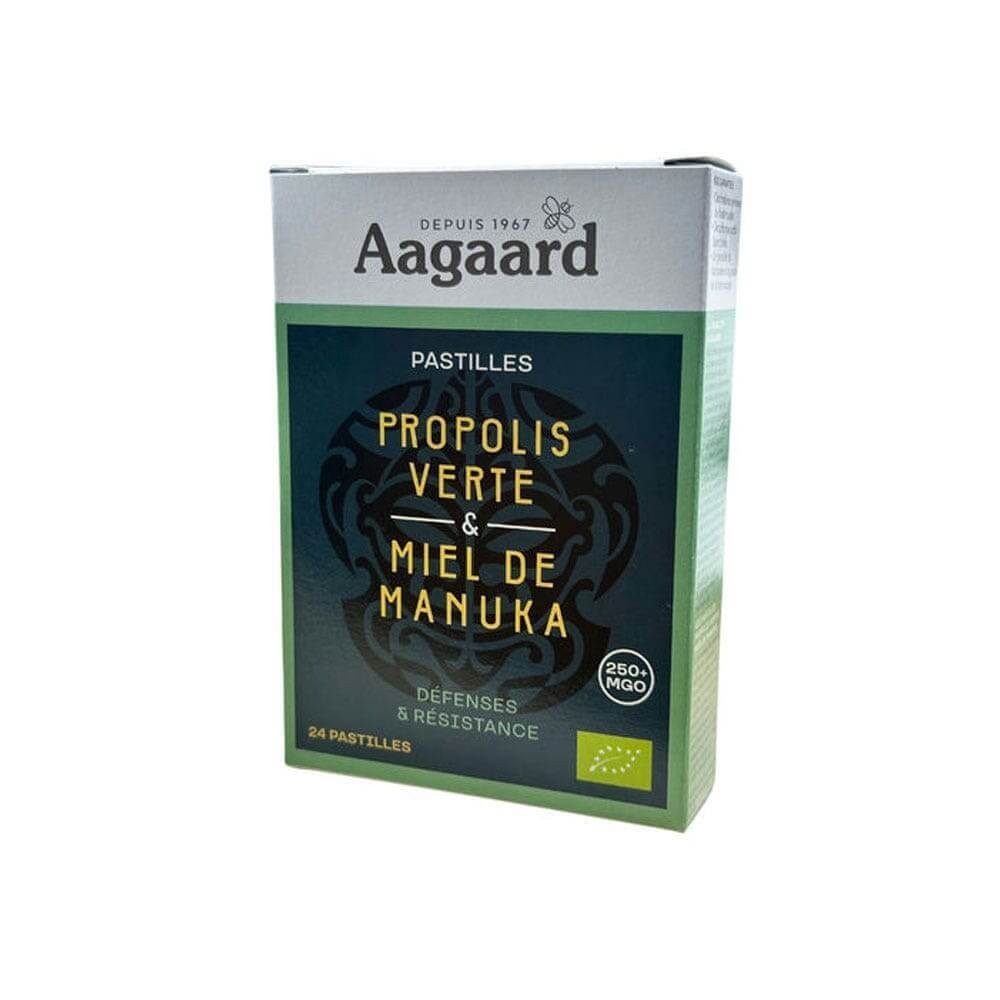 AAG PASTILLES PROPOLIS VERTE, MIEL DE MANUKA BIO 24 PCS