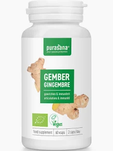 Gingembre gélules - 60 gélules - Purasana