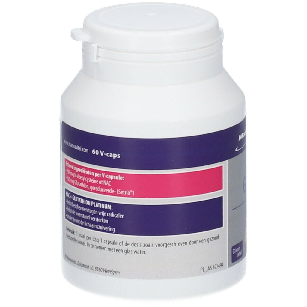 NAC + Glutathion Platinum - 60 V-caps