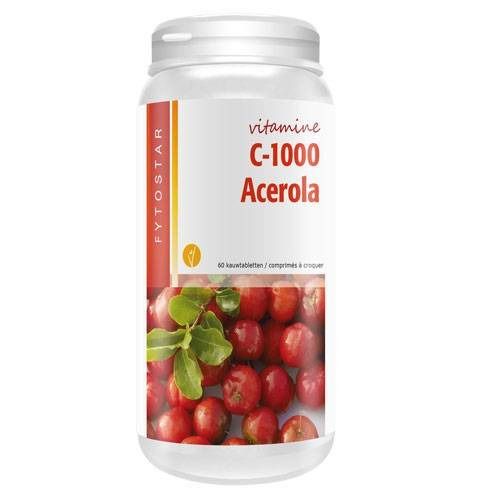 Fytostar Acerola C 1000 - 60 comprimés à Mâcher