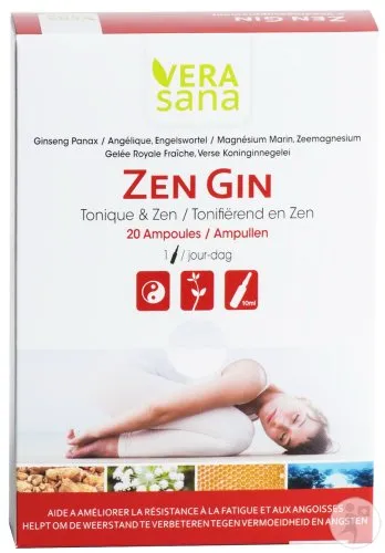Vera sana Zen’ gin ampoules 20 x 10 ml