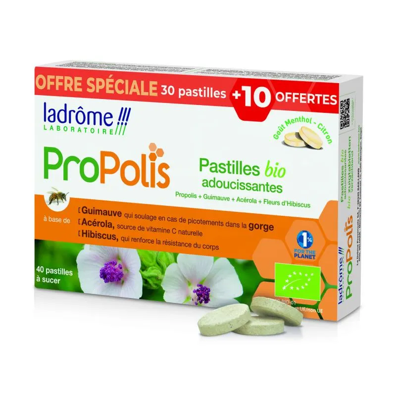 Pastilles à sucer adoucissantes propolis - 30 tabl