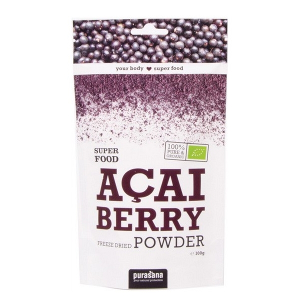 Baies d'açaï en poudre - 100 g - Purasana