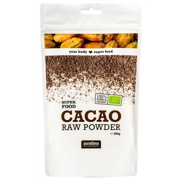 Cacao cru en poudre - 200 g - Purasana