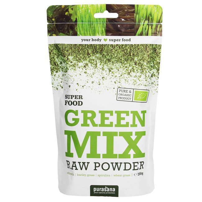 Green mix en poudre - 200 g - Purasana