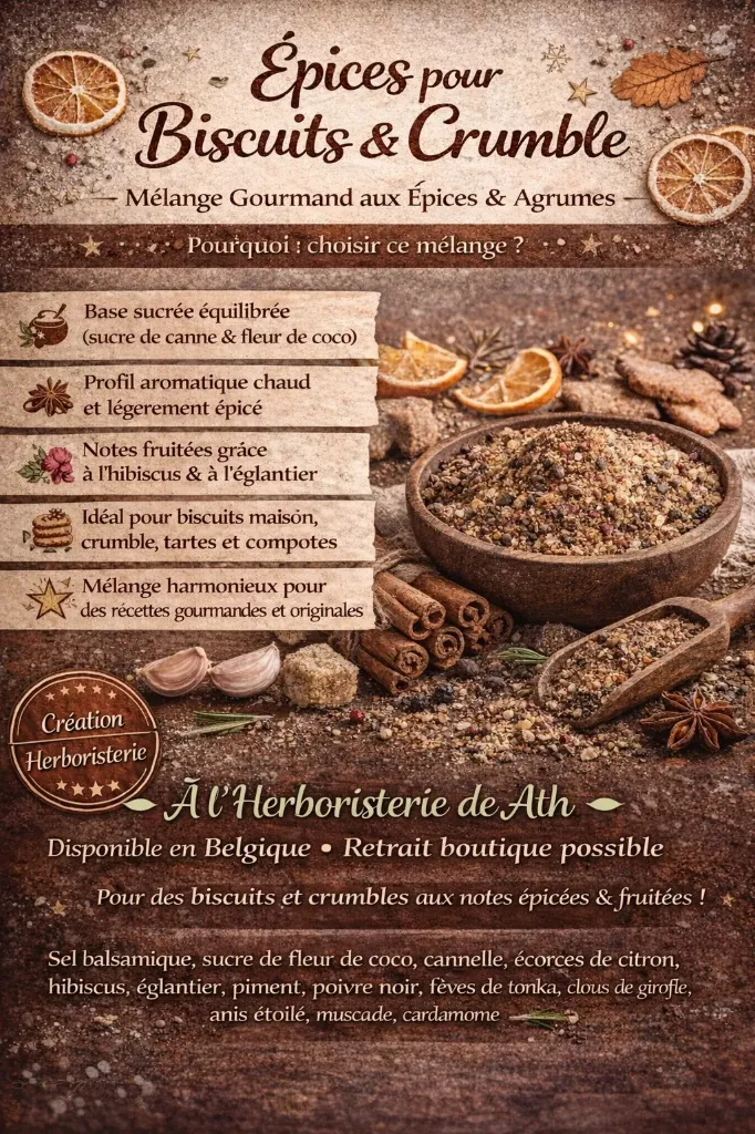 Epices pour biscuits, compote et crumble 30g