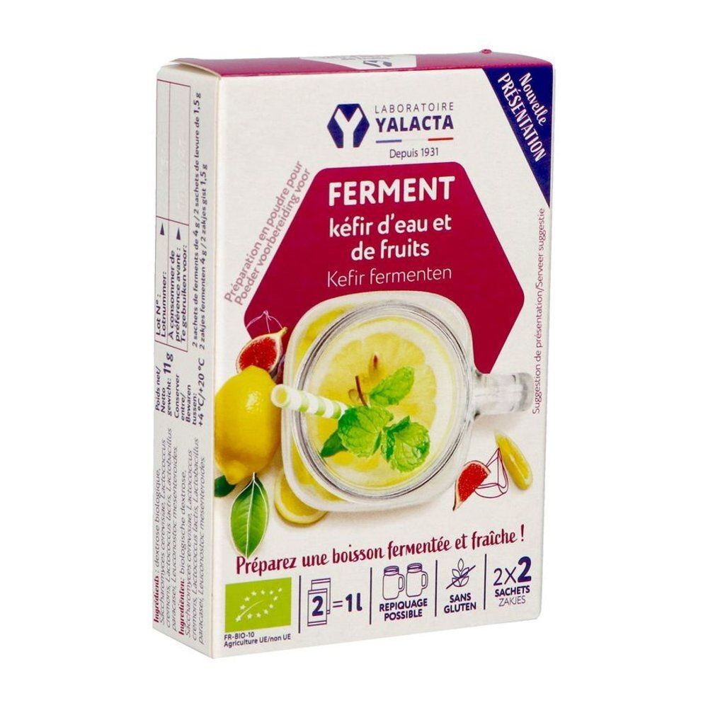 Kéfir Fruit Yalacta – Ferment Kéfir d’Eau et de Fruits bio