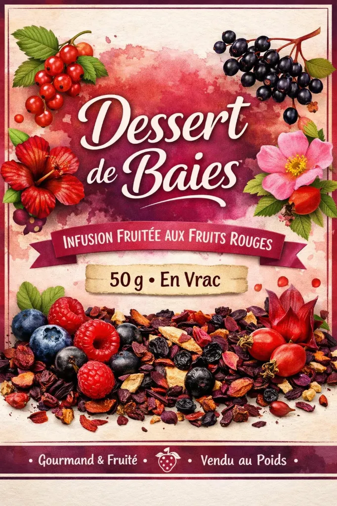 Dessert de baies vrac