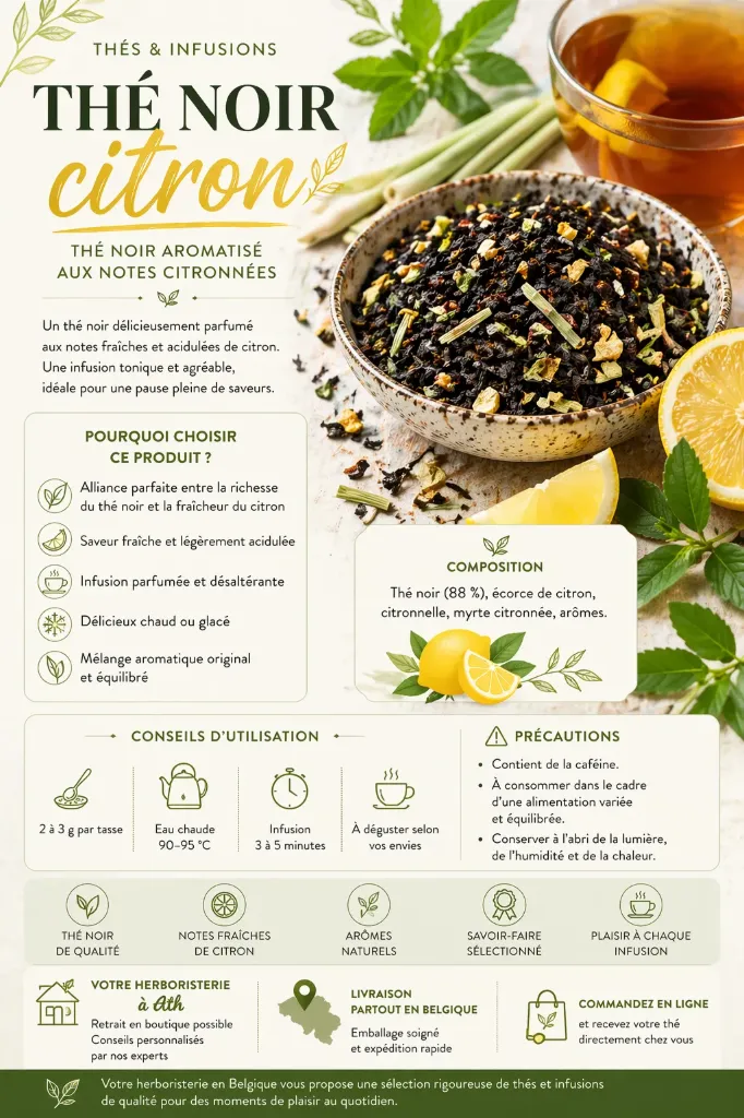 Thé noir citron vrac
