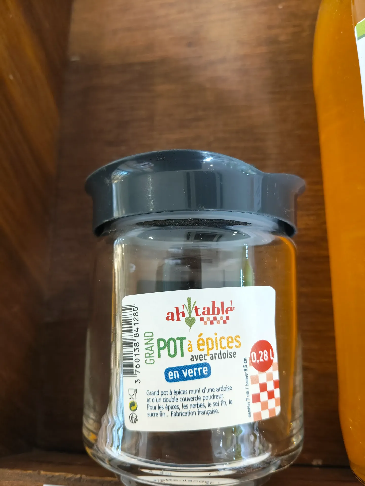 Pot à épices en verre 0,28 L avec couvercle doseur – Anaé