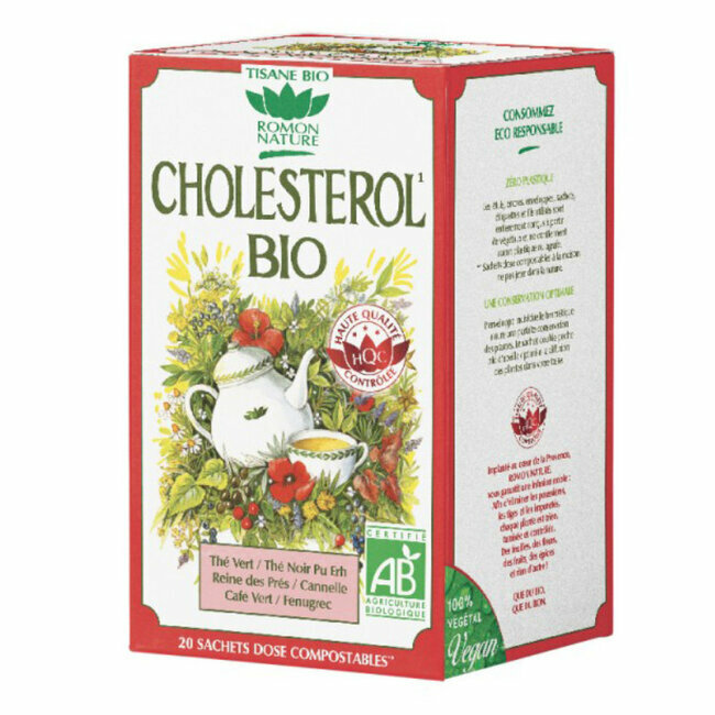 Romon Nature Tisane Cholestérol Bio 20 sachets 32g