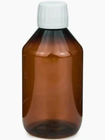 Flacon en PET brun 200ml