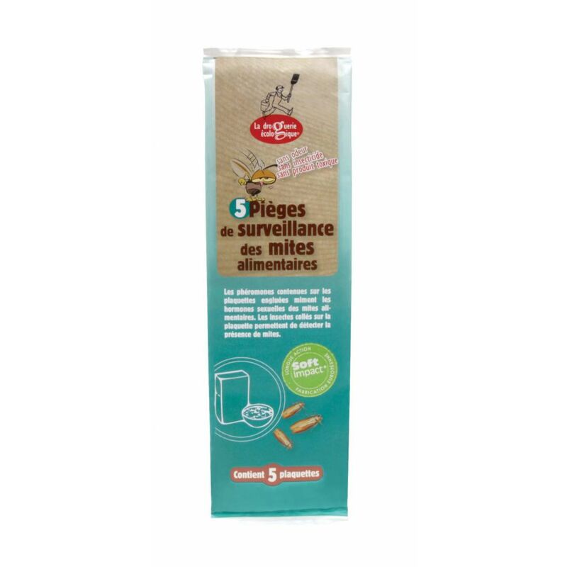Sachet de 5 pièges de surveillance des mites alimentaires