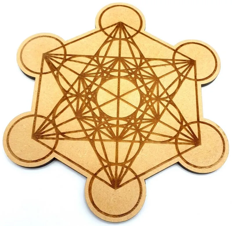 Cube de metatron bois moyen 15cm