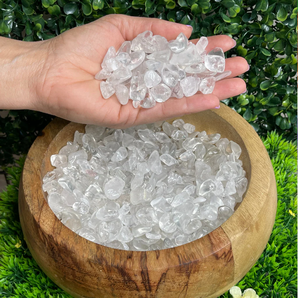 Chips cristal de roche 100g – éclats naturels pour décoration, créations & rituels