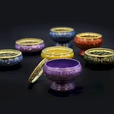 Brûleur d'Encens en laiton pour Charbon de Bois