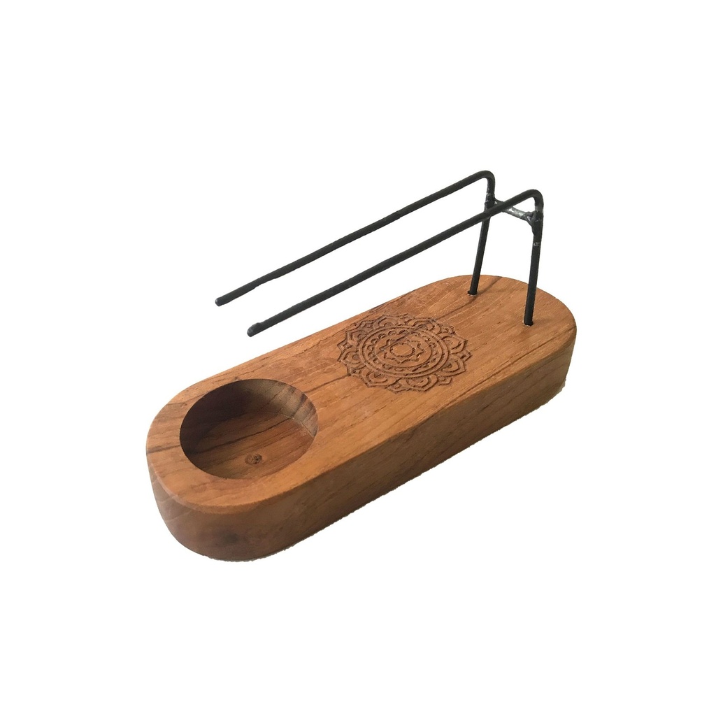 Petit Brûleur Palo Santo - Bois de Teck - Design Mandala