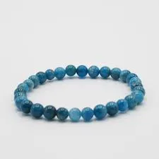 Bracelet Apatite 'AAA' perles 8mm - motivation