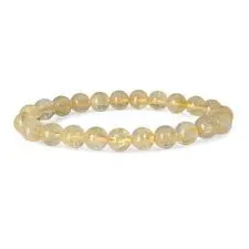 Bracelet Citrine Naturelle perles 8mm - abondance