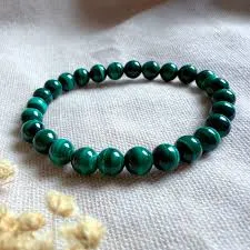 Bracelet Malachite 'AA' perles 8mm - Transformation