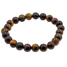 Bracelet Protection 7-mix 3 Oeils Naturel perles 8mm tigre, taureau, faucon