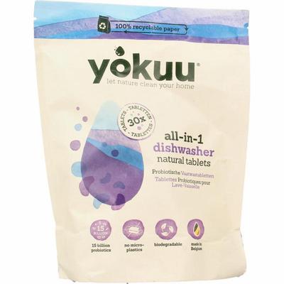 Yokuu – Tablettes lave-vaisselle probiotiques (30 tablettes)