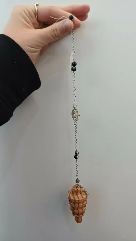 Pendule agate noire PEN-03