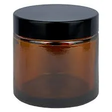 Pot crème ou baume verre ambré 60ml