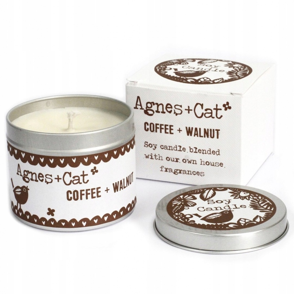 Bougie à la Cire de Soja 200gr - Café et Noyer