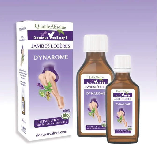 Dynarôme Jambes Légères Bio – Synergie d’huiles essentielles – 100 ml | Dr Valnet