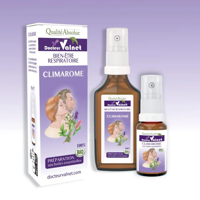 Climarôme Bien-être Respiratoire Bio – Synergie d’huiles essentielles – 50 ml | Dr Valnet