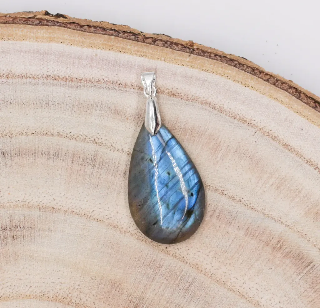 Labradorite – Pendentif pierre naturelle – Forme goutte