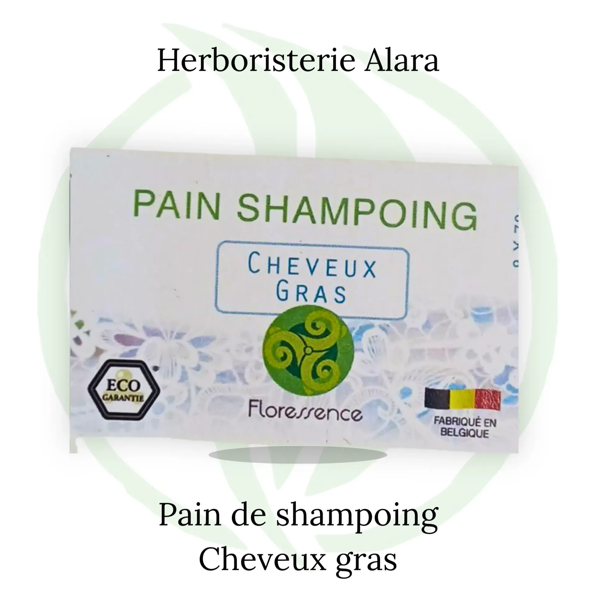 Pain shampoing cheveux gras Floressence – shampoing solide naturel – ±65 g