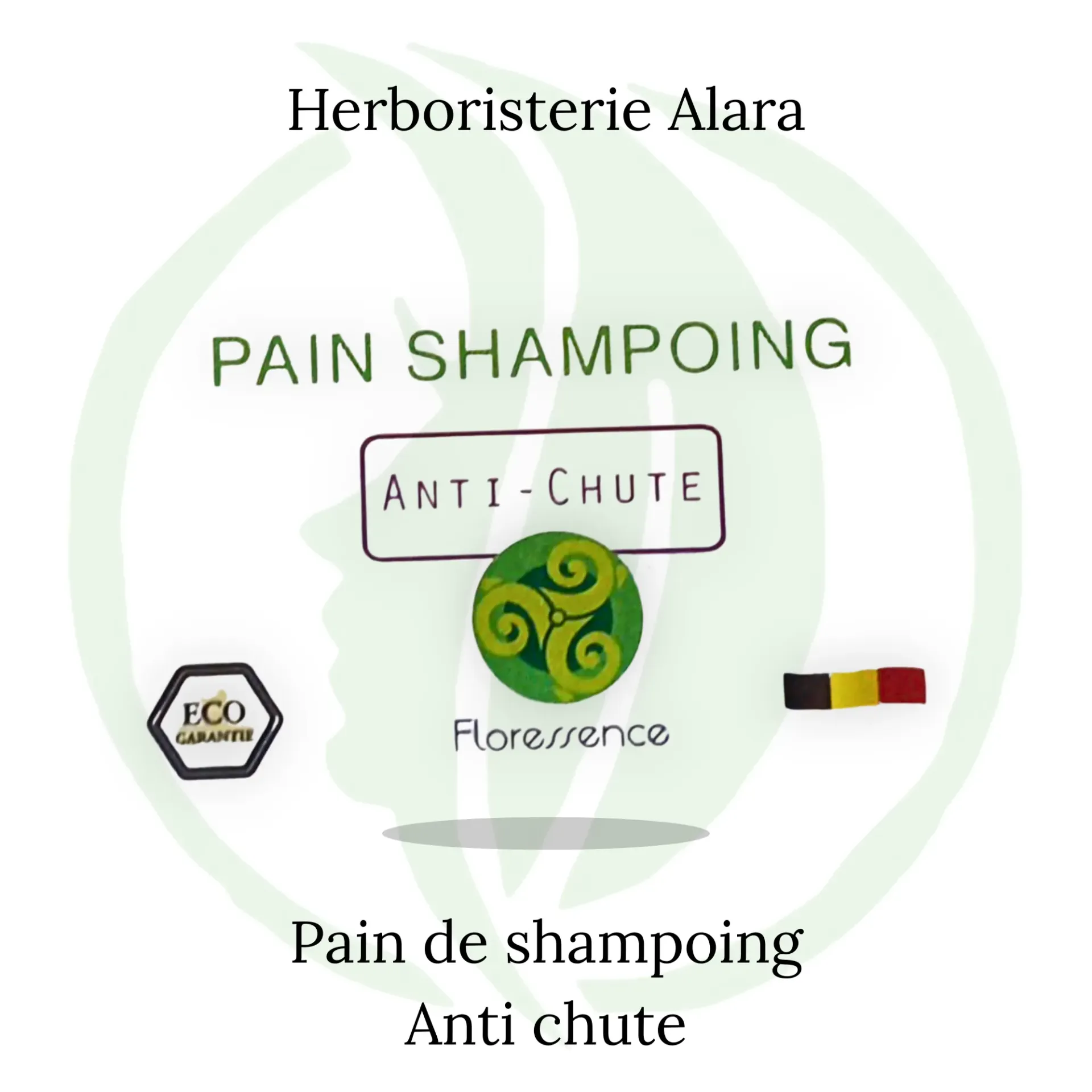 Pain shampoing anti-chute Floressence – shampoing solide naturel – ±65 g